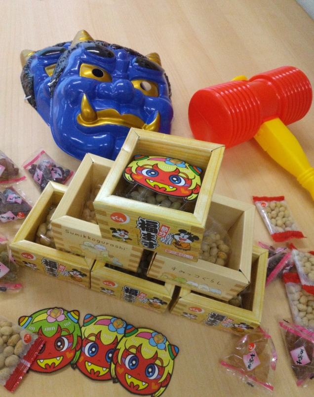 2月３日節分豆まき